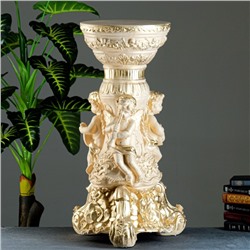 УЦЕНКА Колонна «Три ангела» слоновая кость, 49×46×88 см