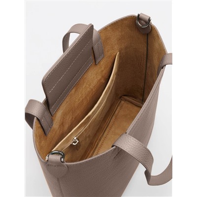 Женская кожаная сумка Richet 3203LN 862 Тауп