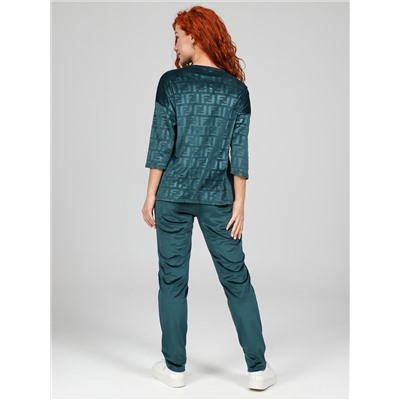 Вениса-Жаккард - костюм изумруд