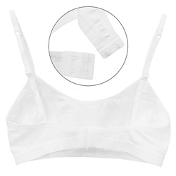 4410-01 Топ для девочки на застежке белый (BAYKAR)