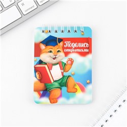Подарочный набор, ластики 2 шт., карандаши HB 2 шт., блокнот А7 «Выпускной: Поделись открытиями»