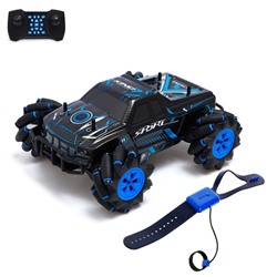 Джип радиоуправляемый «Пикап», 4WD, управление жестами, работает от аккумулятора, цвет синий