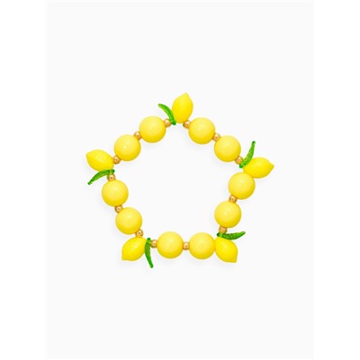Браслет «Лимоны», d=8 см, жёлтый в золоте