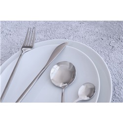 Столовые приборы Magistro «Блинк», 4 предмета, нержавеющая сталь, серебристые