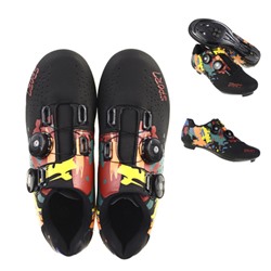 Велосипедные туфли Road 11. 37-44 size, Технологии: Нано кожа, Нейлон, Пластиковая подошва, Цвет: Черный камуфляж (37)