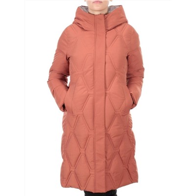 2158  TERRACOTTA Пальто зимнее облегченное  женское YINGPENG (150 гр. холлофайбер)