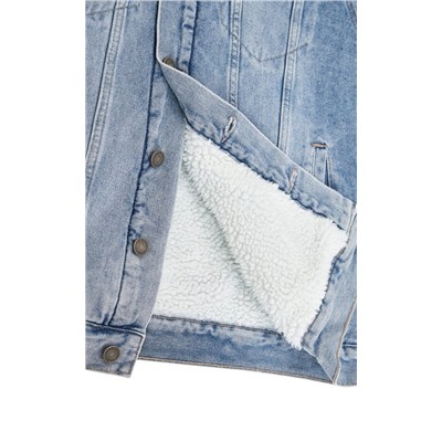 Куртка джинс утепл F021-1370-01W l.blue