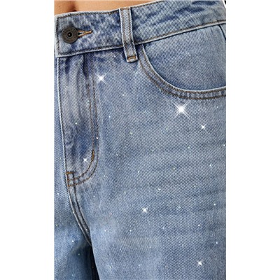 Джинсы жен. P222-0134-1 l.blue