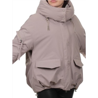 H24-816 DK. BEIGE Куртка зимняя женская (150 гр. холлофайбер)