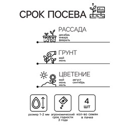 Семена Пеларгония "Луция", ц/п,  F1, 4 шт.