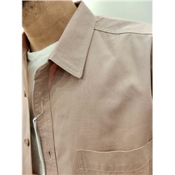 06601 Рубашка мужская пудра