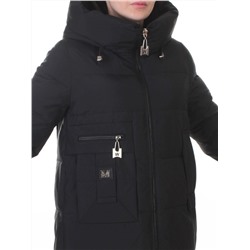 M-M07 BLACK Куртка зимняя женская (150 гр. холлофайбер)