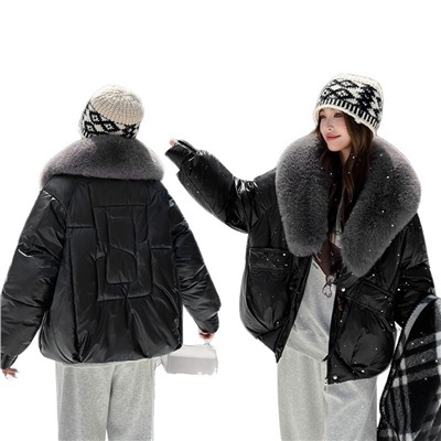 Cute Woman  Куртка с меховым воротником  M-B117