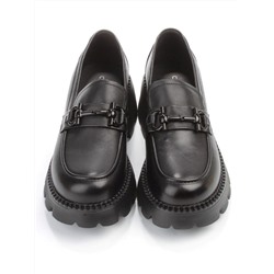 03-5936 BLACK Лоферы женские (натуральная кожа)