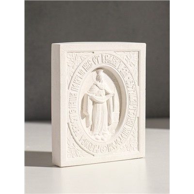 Икона «Покров Пресвятой Богородицы», с подвесом, 12×10×2 см, гипс