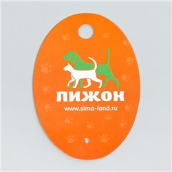 Игрушка для собак, светящаяся в темноте, "Шар с полосками", 6,5 см