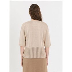 Блуза вязаная бежевого цвета
