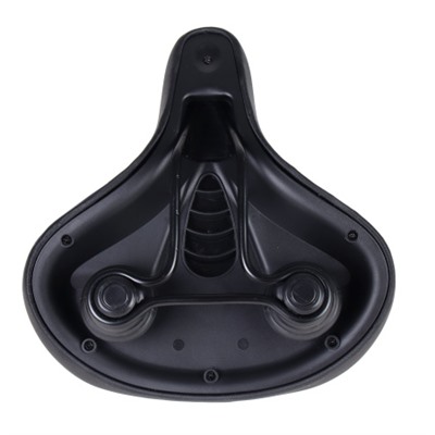 Седло велосипедное суперкомфортное COMIRON LAST EMPEROR C056 270x250, Пена 57мм. Технологии: DW, ED, Эластомер, Верх: PU, Цвет: Чёрный/уп 20/