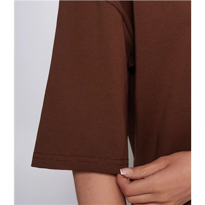 Платье #ОКТ095008, коричневый