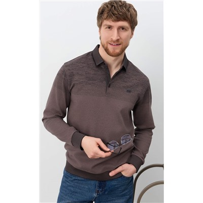 Поло F611-07-5858 brown