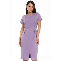 Платье-футляр сиреневое