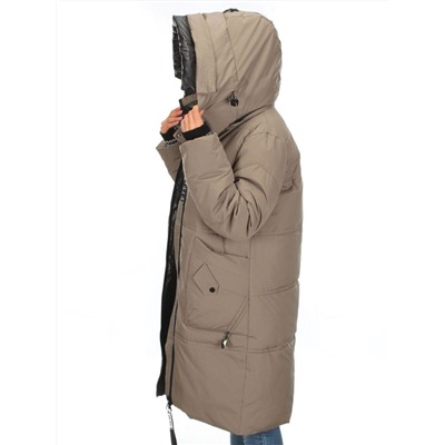 9716 DK. BEIGE Куртка зимняя женская (200 гр. холлофайбера)