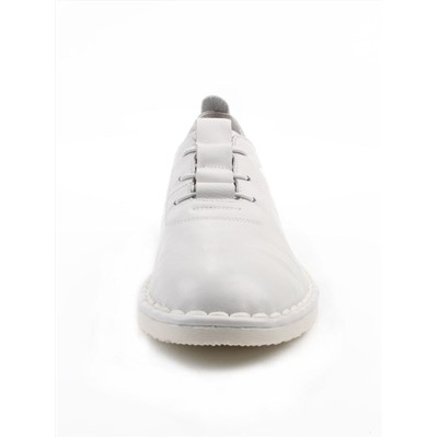 03-XKL23-038 WHITE Полуботинки женские (натуральная кожа)