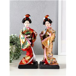 Кукла коллекционная «Гейша с веером», 27×9.5×9.5 см, МИКС