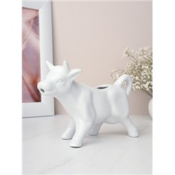 Фигурка кашпо+оберег Корова 17 см / FLM-255 /уп 36/молочник