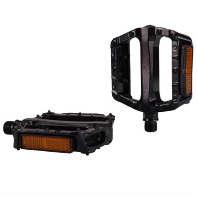 Педаль для MTB MIXIEER MX-P969 алюминиевая, чёрная, ось из бористой стали, с рефлектором, 92х92мм, 9/16, 1 пара. /уп 50/