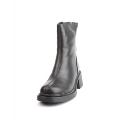 04-M3-L806 BLACK Ботинки зимние женские (натуральная кожа, натуральный мех)