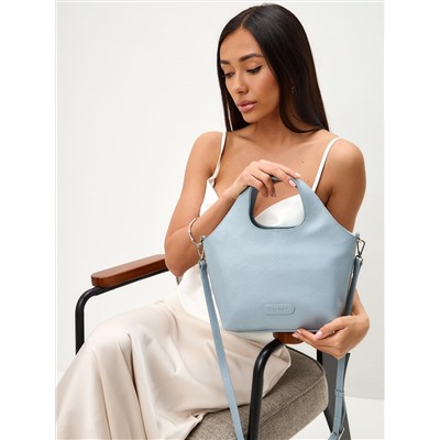 Женская кожаная сумка Richet 3227LN 773 Голубой