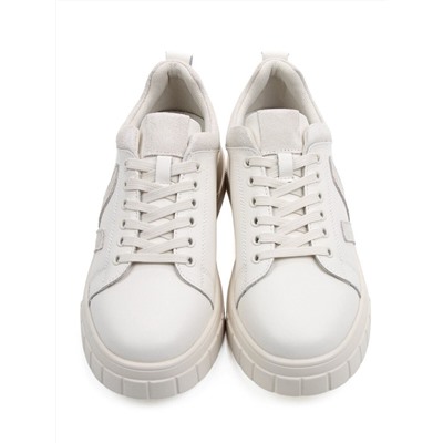 03-YС354-3 LT. BEIGE Полуботинки спортивные женские (натуральная кожа, натуральная замша)