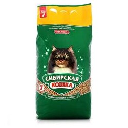 Наполнитель 7л ЛЕСНОЙ (древ гранулы 10мм) СИБИРСКАЯ КОШКА