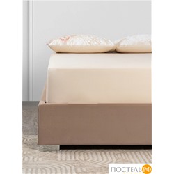 DOME ИЗАМАЛИ Простыня на резинке 160х200х25, 1 пр, хл.