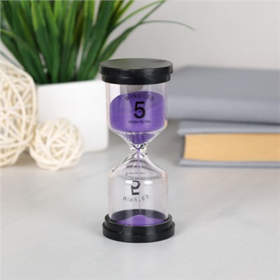 Часы песочные 5 минут / L-055 /уп 120/ (Розовый)