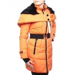 M12-356 ORANGE Пальто зимнее женское (холлофайбер)