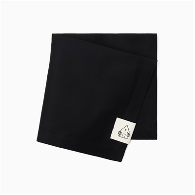 Набор салфеток «Этель» Home, 40×40 см - 2 шт., 100% хлопок, саржа 190 г/м², чёрный