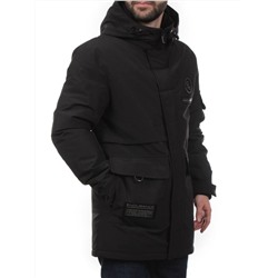 8895 BLACK Куртка мужская зимняя облегченная (130 гр. холлофайбер)