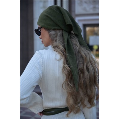 Косынка вязаная мериносовая, Хаки