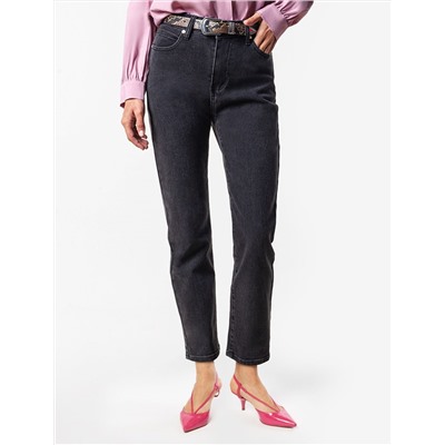 Укороченные джинсы из эластичного денима