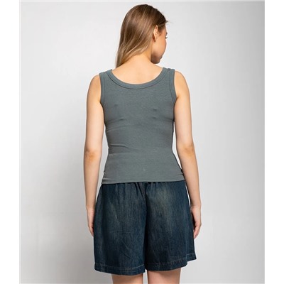 Майка #КТ22301, серо-зелёный