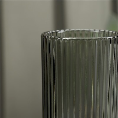 Бокал для шампанского Magistro «Грани», 150 мл, 5.5×18.5 см, стекло, графит