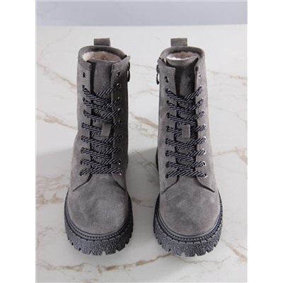 Ботинки ED'ART 327.22511'gr.Серый замок замша