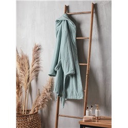 Халат махровый женский SL HOME: Basic «Аззура», хлопок 100%, бирюзовый