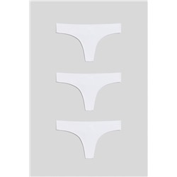 Трусы стринг женские 3 шт. Tricky белый Infinity Lingerie
