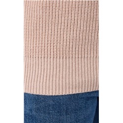 Джемпер мужской с воротником-стойкой на молнии P321-15629 бежевый