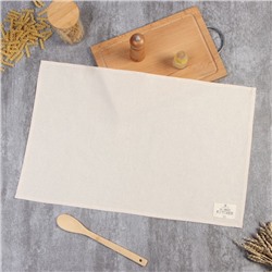 Полотенце кухонное «Этель» ECO, 40×68 ±2 см. хлопок 70%, 30% лён, 190 г/м², молочное