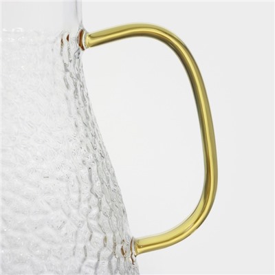 Кувшин для воды Magistro «Сара», 1.5 л, 16.5×13.5×21 см, с крышкой, стекло, прозрачный