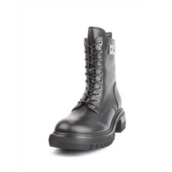 01-GZ6253-G71-N11 BLACK Ботинки демисезонные женские (натуральная кожа, байка)